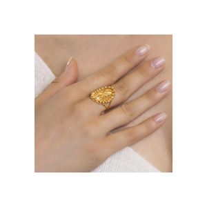 <b>Gold</b> 22 Carat Fancy Dorika Ring 3060 Shiny Alloy Fashion Ring Invisible Setting Trendy 18K <b>Gold</b> Plating 3060 <b>Number</b> - Product Image 1
