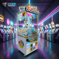 Leon Capsule World Crane Machine Game Jeu basé sur les compétences Amusement à pièces Machine à griffes en métal et en plastique Capacité primée