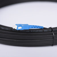 Cable de caída FTTH con conector LC SC, Cable de parche de fibra óptica para exteriores, 10m, 30m, 50m, 100m, 150m