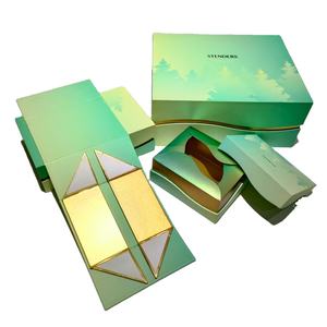 Logo personalizzato facilitare Transportr cartoncino rigido per imballaggio scarpe nastro chiusura magnetica pieghevole scatola regalo pieghevole - Product Image 2