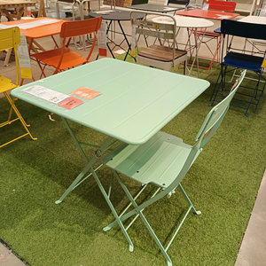 Mesa de Comedor Redonda Plegable para Patio, Jardín y Balcón, Diseño Ligero de Aluminio en Varios Colores - Product Image 5