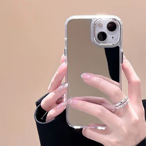 Nuova custodia per telefono da donna semplice in TPU+PU con <span class=keywords><strong>specchio</strong></span> galvanizzato, personalizzabile, all'ingrosso direttamente dalla fabbrica, per <span class=keywords><strong>iPhone</strong></span> 16 15 14 13 12 <span class=keywords><strong>11</strong></span> - Product Image 2