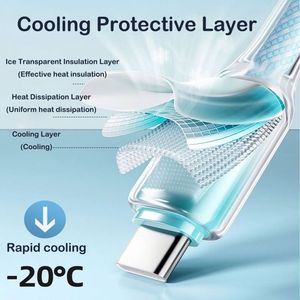 New Arrival Nylon Charging Cable Braided Phone Cable 60W Quick Charge Gradient Data Cable for Phone14 15 16 17 - Product Image 4