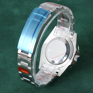 Montre de luxe pour homme sans logo, personnalisée, avec mouvement NH35, cadran vert, diamants, étanche 10 bars, automatique mécanique NH35 - Product Image 5