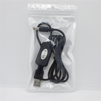 Cable Convertidor de Voltaje USB 5V a DC 12V 9V, Cable de Alimentación de 5.5*2.1mm DC 5.5 para Cámara CCTV Router
