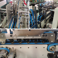 Machine automatique de pliage et de collage de boîtes en carton pour l'expédition de produits cosmétiques, alimentaires et de vente au détail – Plietteuse-colleuse de boîtes en carton blanc