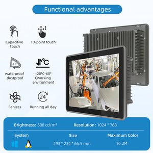 Panel PC Industrial Intel Core I7 de 12.1 Pulgadas, Panel de Aluminio Completamente Cerrado, Montaje en Pared, IP65 Resistente al Agua, Sin Ventilador, Pantalla Táctil - Product Image 5