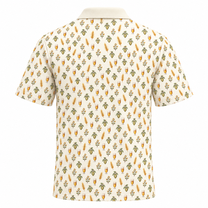 Camisa Polo Casual de Golf para Hombre con Microimpresión Personalizada, Color Crema, Antibacteriana, de Secado Rápido, para Deportes al Aire Libre, Fabricante - Product Image 4