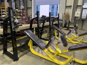 Banco de Ejercicios Profesional para Gimnasio, Plano e Inclinado, con Carga de Discos, de Acero Comercial, con Características de Seguridad - Product Image 5