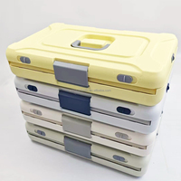 Cage de transport pliable et portable pour animaux de compagnie, idéale pour pique-niques en extérieur, visites chez le vétérinaire, approuvée par les compagnies aériennes, double porte, respirante