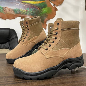 Botas de Nieve de Media Pantorrilla, Cuero Marrón con Parches, Forro Polar Cálido, Antideslizantes, Unisex, Tacón Bajo - Product Image 4