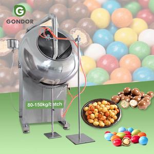 Rotary Drum Automatic Sugar Nut Peanut Snack Chocolat <b>Coating</b> and Seasoning <b>Pan</b> Coater <b>Machine</b> <b>Chocolate</b> Fot Food - Product Image 1