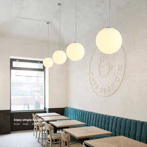 Moonlight Pine Pebble Pendant <b>Light</b> White PVC Led Chandelier For Home <b>Dining</b> Room Bedroom Study - Product Image 3