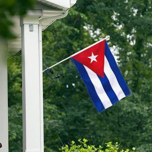 Gagliardetto personalizzato personalizzato di scambio nazionale di Cuba bandiera appesa qualsiasi paese squadra sportiva di calcio porta finestra porta auto decorazione - Product Image 4