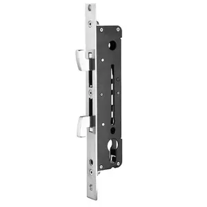 Nhà Máy Bền An Ninh Latch Khóa Thép Không Gỉ Tròn Góc Tấm Cửa Trượt Móc Cho Cửa Gỗ Với Cơ Thể Nhôm