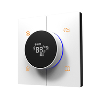Termostat Akıllı Ev Otel Düğmesi Kontrol Cihazı Dokunmatik Ekran Wi-Fi Etkin Zigbee 3.0 86mm Duvar Anahtarı Paneli Uygulama Kontrolü 2/3/4/5