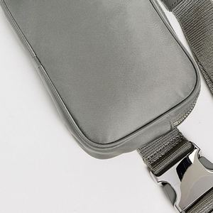 Custom Letter Pattern Nylon Fanny Pack <b>Waterproof</b> Zip Crossbody Strap Adjustable Outdoor Sports Women Men Travel Waist Bag - Product Image 3