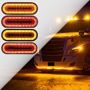 Luz Trasera LED <span class=keywords><strong>de</strong></span> 6'' Mirage Universal para Camioneta, Camión Pesado, Semirremolque, Luz <span class=keywords><strong>de</strong></span> Freno, Direccional, Intermitente, con Conector <span class=keywords><strong>de</strong></span> 3 Pines y Terminal Hembra - Product Image 1