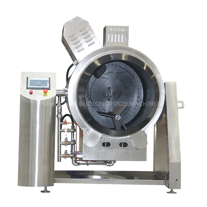 China Fabriek Levering Commerciële Intelligente Wok Automatische Roerbak Inductie Rotary Koken Machine