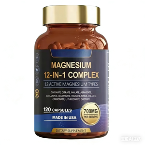 Suplemento para un Sueño Saludable OEM, Cápsulas de Glicinato de Magnesio Puro para Adultos, Apoyo Inmunológico, Vida Útil de 36 Meses - Product Image 1