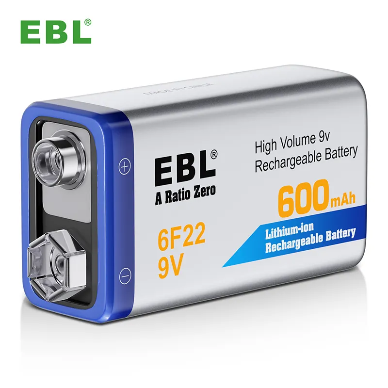 EBL-batería recargable de iones de litio, 9 v, 9 v, gran oferta