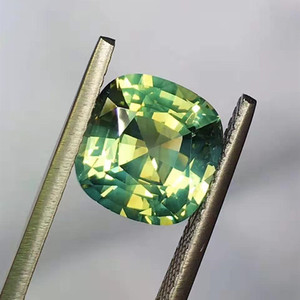 Molto raro prezioso allentato della pietra preziosa per monili su misura 5.24ct naturale vellutato giallo verde vanadio chrysoberyl - Product Image 6