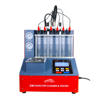 Limpiador de Inyectores de Combustible Ultrasónico Profesional GDI-608 OEM, Probador de 6 Cilindros, Pantalla LCD, 300W de Potencia, Ajuste Universal