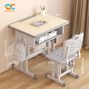 Fabricant OEM de bureaux scolaires en Chine, table et <span class=keywords><strong>chaise</strong></span> scolaires en plastique haute résistance pour l'étude, ensemble complet de chaises et de tables scolaires - Product Image 2