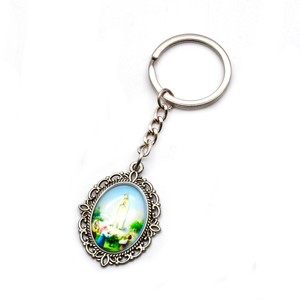 Llavero de Aleación con Figura Religiosa Católica, Anillo para Llaves con Rosario - Product Image 5