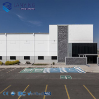 Edificio de Estructura de Acero para Almacén de Metal Personalizado con Superficie Galvanizada en Caliente y Puertas de PVC/Aleación de Aluminio para Uso en Talleres