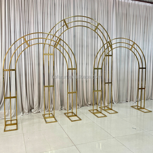 <span class=keywords><strong>Arche</strong></span> de mariage en acier inoxydable doré FURUN, cadre détachable et réutilisable, pour fond de scène floral de fête, fourniture directe du fabricant - Product Image 5