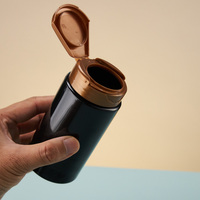 Flacon de complément alimentaire de 250 ml, conteneur de capsules en plastique ambré de qualité alimentaire, surface mate, logo personnalisé, emballage de pilules pour les soins de santé