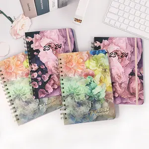 A4 A5 diario cuaderno piedra papel hojas sueltas carpeta linda con portalápices cuadernos kawaii para estudiantes