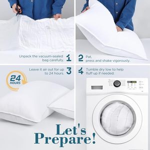 Lot de <span class=keywords><strong>2</strong></span> oreillers de lit queen size de qualité hôtelière de luxe Alternative douce <span class=keywords><strong>pour</strong></span> les dormeurs à dos latéral Soutien du cou confortable - Product Image 5