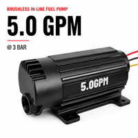 Pompe à carburant externe sans balais 12V en ligne, 1000+ LPH/5.0 GPM, 10 bars, haut débit, pour essence E85, professionnelle, motorsport, OEM ODM