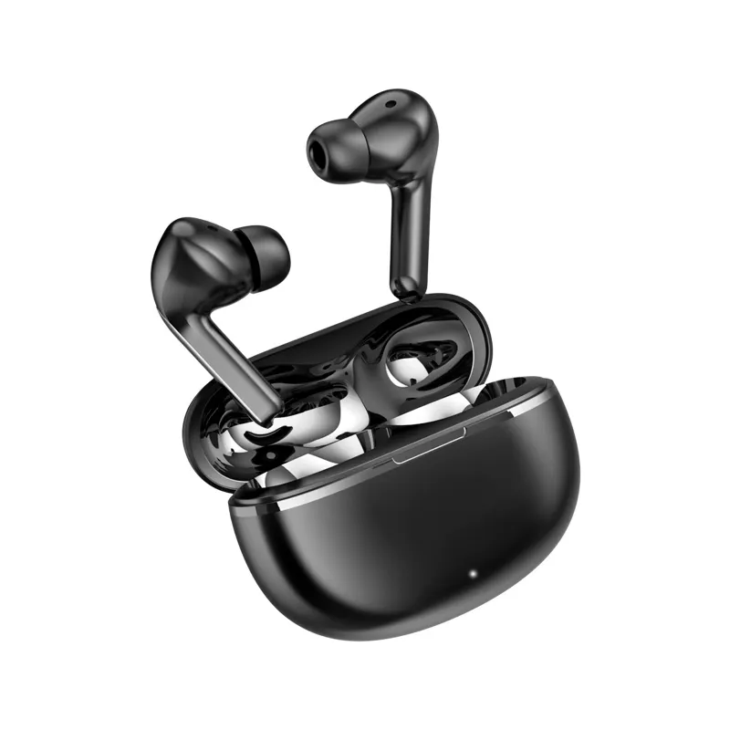 Earbud Mini BT 5.3 Headset In-Ear nirkabel, earphone Bluetooth dengan casing pengisi daya untuk bermain game dan ponsel Android