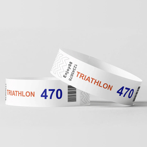 สายรัดข้อมือกระดาษ Tyvek สีนีออนแบบกำหนดเองรุ่น New Style One-off 1056/1070 สำหรับงานโรงเรียน - Product Image 2