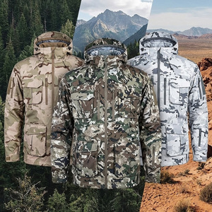 Giacca Impermeabile 3 in 1 da Uomo, Versatile e Confortevole, Stile Mimetico Ripstop, Ecologica per Viaggi, Direttamente dalla Fabbrica - Product Image 1