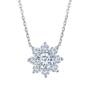 Messi Jewelry MSN-558 18K White Gold of Women's Diamond Necklace - Product Image 1