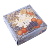 Hoogwaardige fruitgeschenkdoos Oranje Druif Universeel Leeg Creatief Hoogwaardig golfkartonnen doosje Bronzing Hot Stamping Lint