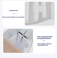 Ceinture de soutien lombaire RADORPHY 100% polyester respirant en maille, avec sangles croisées réglables, ergonomique, pour un usage quotidien au travail