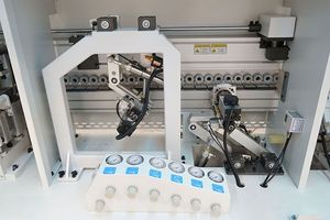 Romanya'da satılık ön freze ve kırpma fonksiyonu ile mavi fil cnc otomatik kenar bantlama makinesi RO - Product Image 5