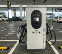 Station de recharge AC pour véhicules électriques 40 kW, chargeur rapide double pistolet avec CCS2, IP54, RFID pour véhicules électriques, usage commercial