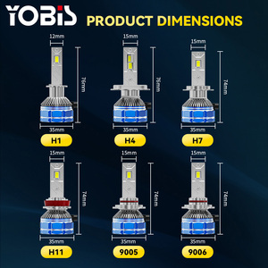 Bombilla LED para Faros Delanteros YOBIS M10 H1 H4 H7 H11, 170w, Blanca, 6000K, Auto H1 H3 H4 H7 H8 H11 9005 9006 9012 CSP, Lámparas LED para Automóvil - Product Image 6