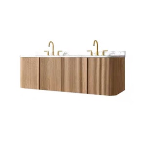 Meubles de salle de bain muraux au design simple et personnalisé, armoire de salle de bain avec miroir et lavabo - Product Image 5