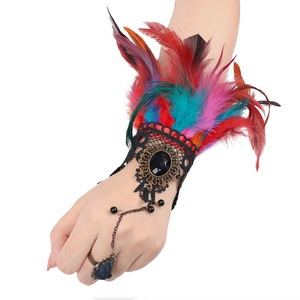 Guantes de encaje con plumas de 45 colores, ideales para el Día de San Patricio y San Valentín, espectáculos burlescos y bailes de graduación, juguetes de coqueteo para adultos - Product Image 6
