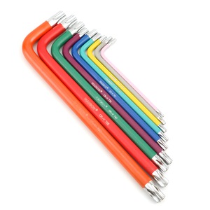 Jeu de clés hexagonales <span class=keywords><strong>Torx</strong></span> à tête courte colorées pour réparation de vélo, 9 pièces, métrique, DIY, OEM - Product Image 5