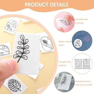 Prix d'usine – Tissu non tissé auto-adhésif soluble dans l'eau format A4 pour broderie - Product Image 2