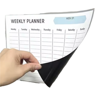 Tableau blanc magnétique personnalisé pour planification hebdomadaire, écologique, réutilisable, effaçable à sec, calendrier pour réfrigérateur, organisateur de réfrigérateur, publicitaire