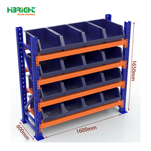 Étagère de rangement robuste Highbright <span class=keywords><strong>avec</strong></span> poutres métalliques réglables pour entrepôt, supermarché, inventaire industriel - Product Image 2